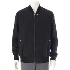 リックオウエンス 24SS ウール クラシックフライト ブルゾン ボンバージャケット アウター RU01D3782 ブラック 52【中古】のサムネイル