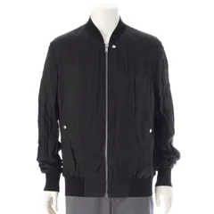 リックオウエンス 24SS コットン シースルー ブルゾン ボンバージャケット アウター RU01D3782-J ブラック 52【中古】のサムネイル