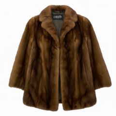 35a15 SAGA MINK サガミンク 銀サガ マホガニーミンク ロングコート