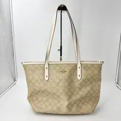 コーチ　シグネチャー　PVC　トートバッグ　２WAY　大容量　レザー　1598