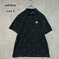 adidas パフォーマンスロゴ 鹿の子 半袖ポロシャツ サイズS　★ ■◇