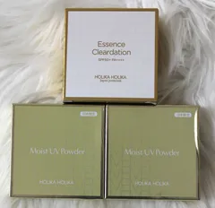【ホリカホリカ　エッセンスクリアデーション内容量14g中約9割程残っています×1箱　モイストＵＶパウダー内容量11.5g＜未使用＞×2箱　3箱セット】
