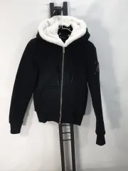 MOOSE KNUCKLES ムースナックルズ Bunny セーター ジップアップ ブラック xs