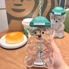 新品 未使用 限定 Starbucks ベアカップ    ストローカップ  グラス 591ml bei305
