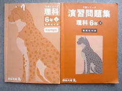 四谷大塚 予習シリーズ 演習問題集 理科6年 下 難関校対策/別冊例題集 440618‐2 2023 計2冊 013S2B
