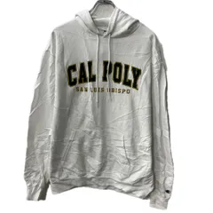 Champion ロゴスウェット パーカー L ホワイト チャンピオン フーディー プルオーバー プリント トップス 秋物 a801-5852