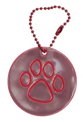 新品 グリミス Glimmis ドッグラウンド レッド RD 北欧 リフレクター 反射 キーホルダー 再帰性反射素材