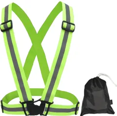 新品 反射ベスト 安全 ベスト ライト リフレクター ベルト リフレクション チョッキ 伸縮素材 ショルダー ストラップ バンド 調整可能 夜間 ジョギング ランニング トレーニング 自転車 バイク 現場作業