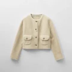 新品 몽돌 リバーシブル フェイク ファージャケット ムートン コート M