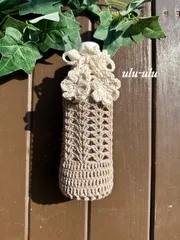 カフェオレカラーの500㎖ペットボトルカバー