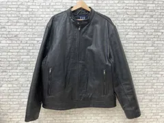 GAP ギャップ 00’s OLD シングルライダースジャケット レザージャケット 牛革 サイズL ブラック