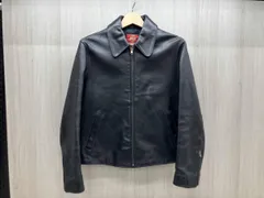 通年 GAP BLUE JEANS ギャップ ブルー ジーンズ シングルライダースジャケット 本革 S ブラック