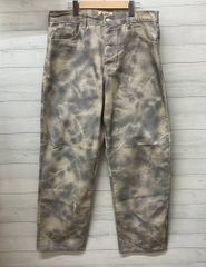 STUSSY ステューシー デニムパンツ バギーフィットジーンズ Big Ol' Jean Stenpat Camo メンズ L～LLサイズ カモフラ グレー