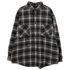 古着 90~00年代 セントジョンズベイ ST. JHON'S BAY オンブレチェック 長袖 ヘビーネルチェックシャツ メンズXL相当/eaa609710