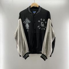 ￼セントマイケル　BORN SAINT スタジャン　サテンジャケット　L 黒 セントマイケル BORN SAINT スタジャン サテンジャケット L 黒 - メルカリ