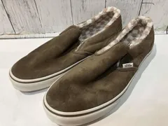 VANS スニーカー スリッポン ボア ブラウン ヴァンズ バンズ  