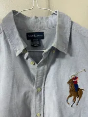 ポロラルフローレン 95-100 ビックポニー オックスフォード ボタンダウン シャツ