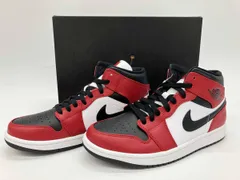 NIKE AIR JORDAN 1 MID Chicago Black Toe 554724 069 ナイキ エア ジョ-ダン 1 ミッド シカゴ ブラックトゥ US8 26cm UK7 EU41