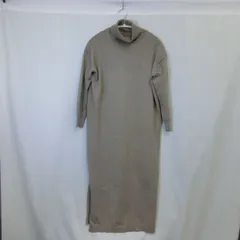 BEAUTY&YOUTH UNITED ARROWS BY タートルネックマキシ丈ニットワンピース ウォッシャブルー◇ ベージュ フリーサイズ ◇〇