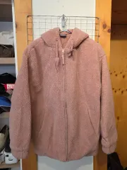 プーマ ボア フリース ジップアップ ピンク S