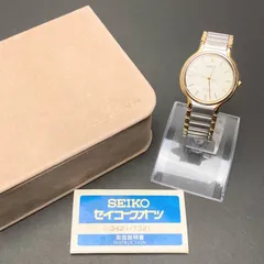 稼働品 SEIKO Dolce 5E31-6A30 腕時計 シルバー×ゴールド T0512