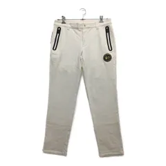 中古 メンズ マンシングウェア Munsing wear パンツ LL 白 ホワイト V12コラボ 裏起毛 シンプル