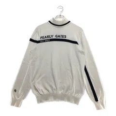 中古 メンズ パーリーゲイツ PEARLY GATES セーター 5(L) ホワイト 長袖タートルネック ニット