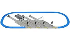 【中古】「非常に良い」プラレール かっこよく車両を並べよう! 車両基地レールセット
