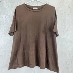 CRAFT STANDARD BOUTIQUE ラウンドネックTシャツ 半袖 レディース ブラウン Fサイズ □〇