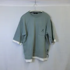 KANGOL カンゴール レイヤードTシャツ 半袖 ブルー系 Mサイズ □〇