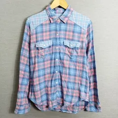 Abercrombie & Fitch アバクロンビー&フィッチ ネルシャツ 長袖 チェック ウエスタン アメカジ ブルー系 ピンク系 S A221