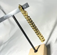 美品 希少 GIVENCHY ジバンシィ ヴィンテージ 喜平チェーンブレスレット ゴールドメタリック 男女兼用 アクセサリーのサムネイル