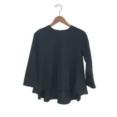 TOMORROWLAND トゥモローランド ドライダブルクロス クルーネックプルオーバー サイズ:34 長袖カットソー    ブラック レディース / 240001178836