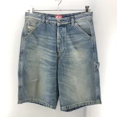 【中古】DIESEL D-LIVERY-SHORT サイズW29×L32 インディゴ A14072　ディーゼル[24]