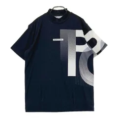 サイズ：6 PEARLY GATES パーリーゲイツ 2024年モデル ハイネック 半袖Tシャツ 総柄 ブラック系 [240101570081] ゴルフウェア メンズ ストスト