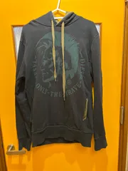 【G5-18】◇ DIESEL サイズM  パーカー　黒色　メンズ