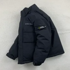 ナショナルジオグラフィック ヂュゴン ダック ダウン ショート ダウン ブラック