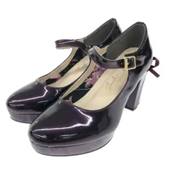 YOSUKE ヨースケ メリージェーンパンプス 表記サイズ:L エナメル    パープル レディース / 240001182914