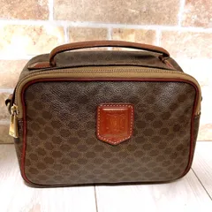 (美品) CELINE(セリーヌ)ハンドバッグ  PVC マカダム柄