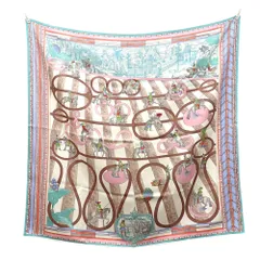 エルメス(Hermes) エルメス スカーフ マフラー カレ 90 レディース シルク マルチカラー 馬 ホース ダブルフェイス パッサード・エ・セルパンティーヌ Passades et Serpentines 2022年