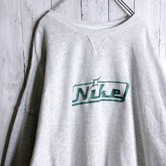 【国内正規品】ナイキ NIKE センターロゴ刺繍 グレー ターコイズ スウェット トレーナー #15 #64