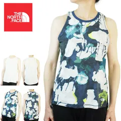 レディース タンクトップ【クリックポスト対応可】ノースフェイス THE NORTH FACEW DAWNDREAM STAND TANKダウンドリームタンクトップ白 ホワイト ロゴ 総柄 柄物USA企画 ワークアウト ランニング
