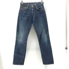 【中古】EVISU Lot.2001 大黒プリント ファイヤーパターン(状態考慮) サイズW32相当 インディゴ エヴィス[24]のサムネイル
