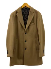 HILTON (ヒルトン) ウール チェスターコート LL キャメル メンズ/078