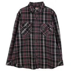 古着 ディッキーズ Dickies 長袖 フランネルチェックシャツ メンズL相当/eaa609701