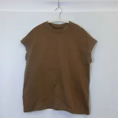 MUJI 無印良品 むじるしりょうひん フレンチスリーブTシャツ ブラウン XLサイズ □〇