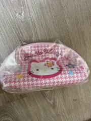 チェック ハローキティ ポーチ