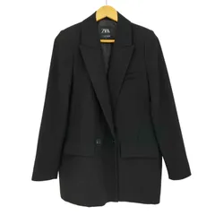 ザラ ZARA LOOSE-FITTING BLAZER ダブルブレスト オーバーサイズ テーラードジャケット レディース import：M 