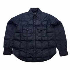 CAMP7 キルティングジャケット メンズ L ブラック ダウンジャケット 黒 防寒 アウター 軽量 着やすい一枚