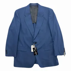 ランバン テーラードジャケット メンズ サイズ50 L相当 ネイビー ウール タグ付き 撥水加工 シングルスーツ